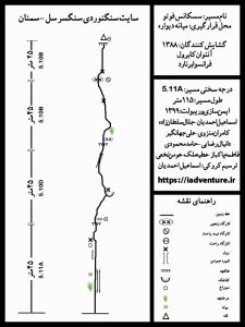 کروکی مسیر دیواره سکانس فوتو - سایت سنگنوردی سنگسر سل